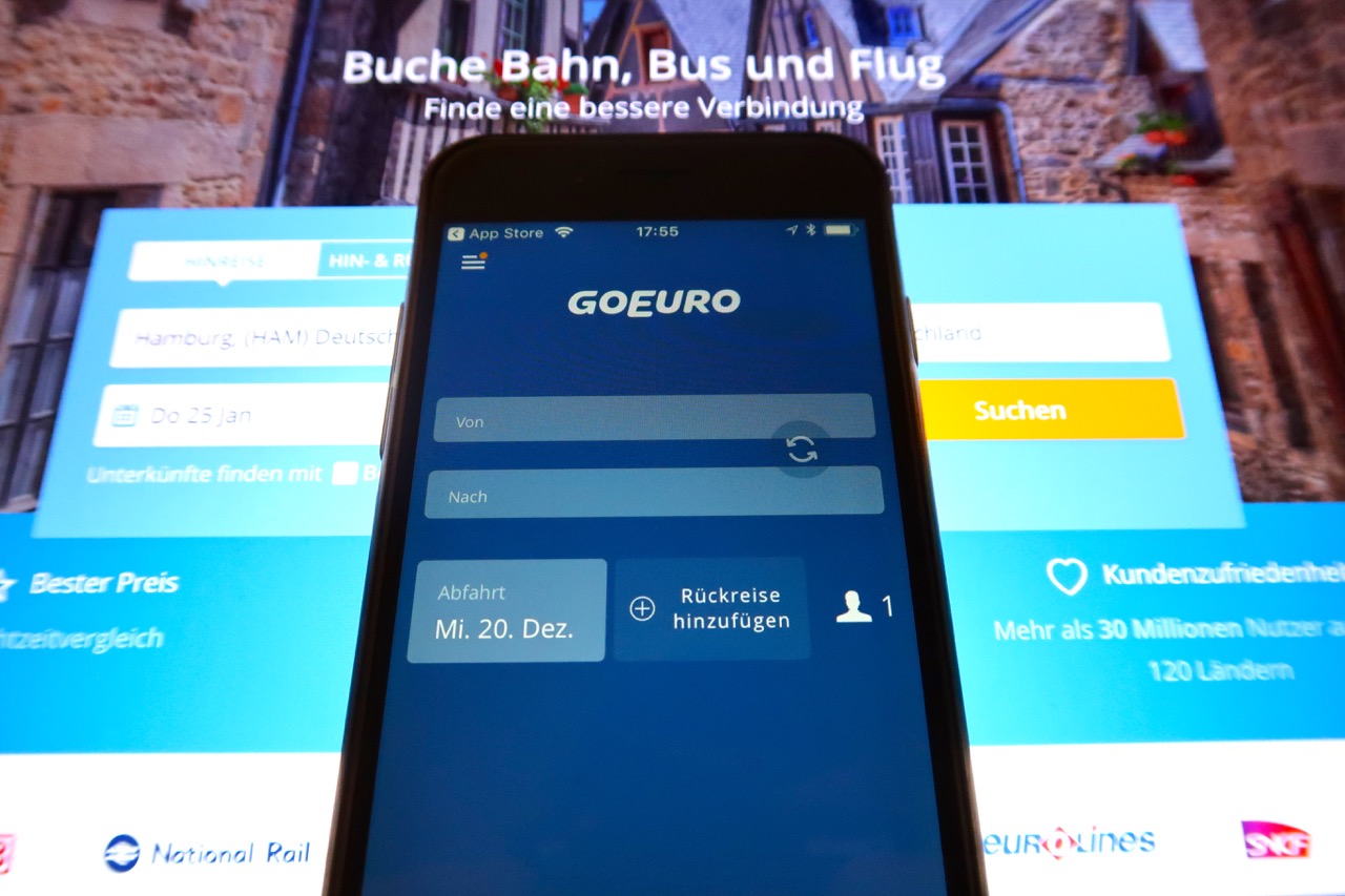 GoEuro booking App