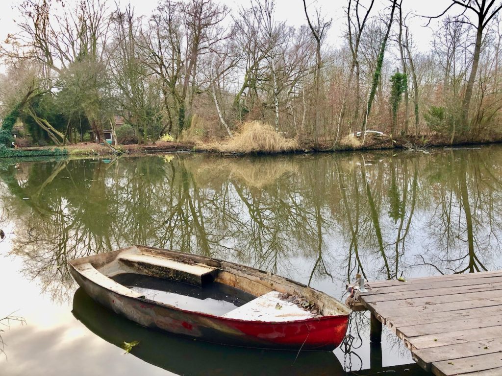 gruener Ring an der Dove Elbe