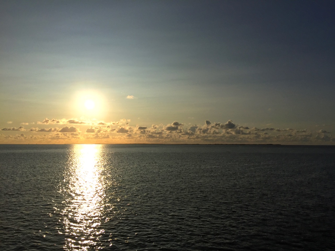 Sonnenuntergang auf dem Meer