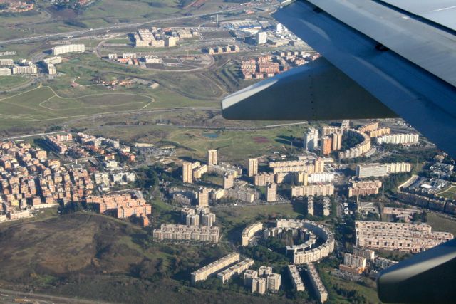 Anflug auf Rom