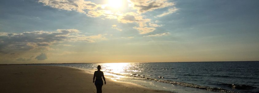 Spiekeroog Urlaub Sonnenuntergang am Meer