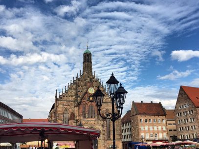 Auf dem Marktplatz Nürnberg