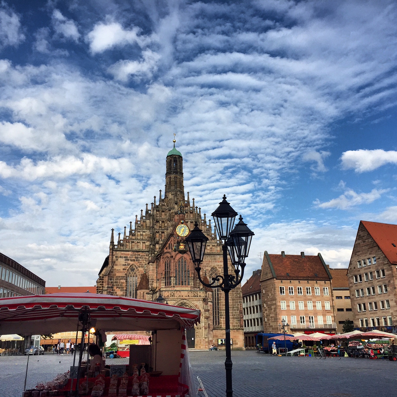 Auf dem Marktplatz Nürnberg