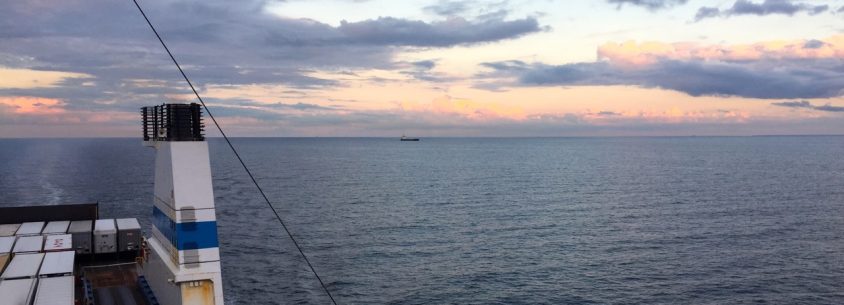 Finnlines Sonnenuntergang auf der Ostsee