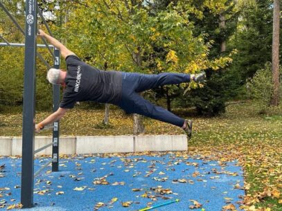 Dr. Ronald Burger beim Sport