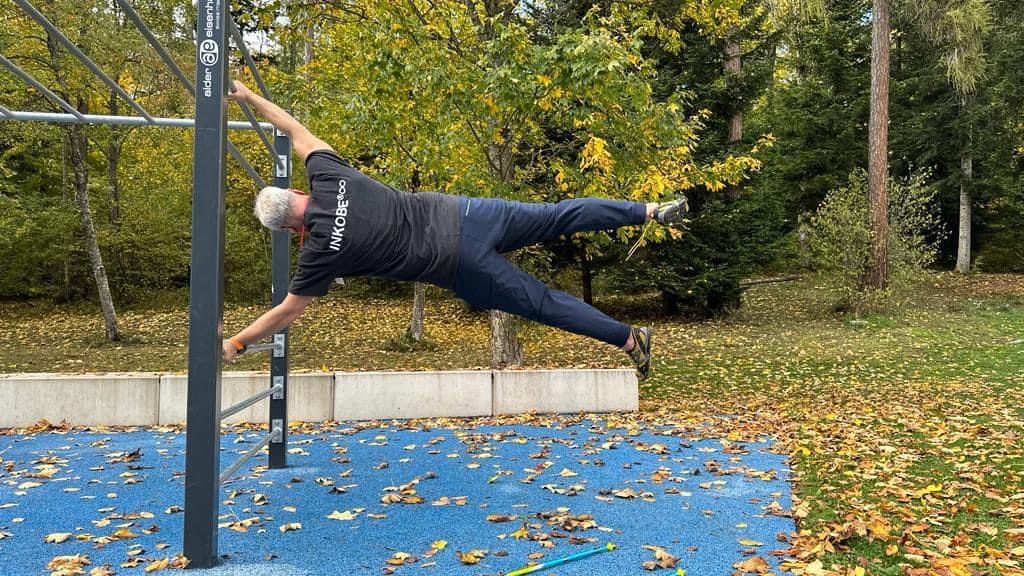 Dr. Ronald Burger beim Sport