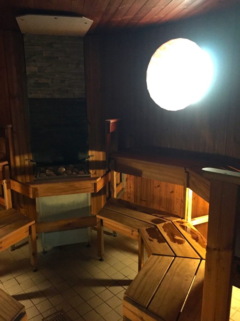 Finnlines Wellness - Blick in die Sauna