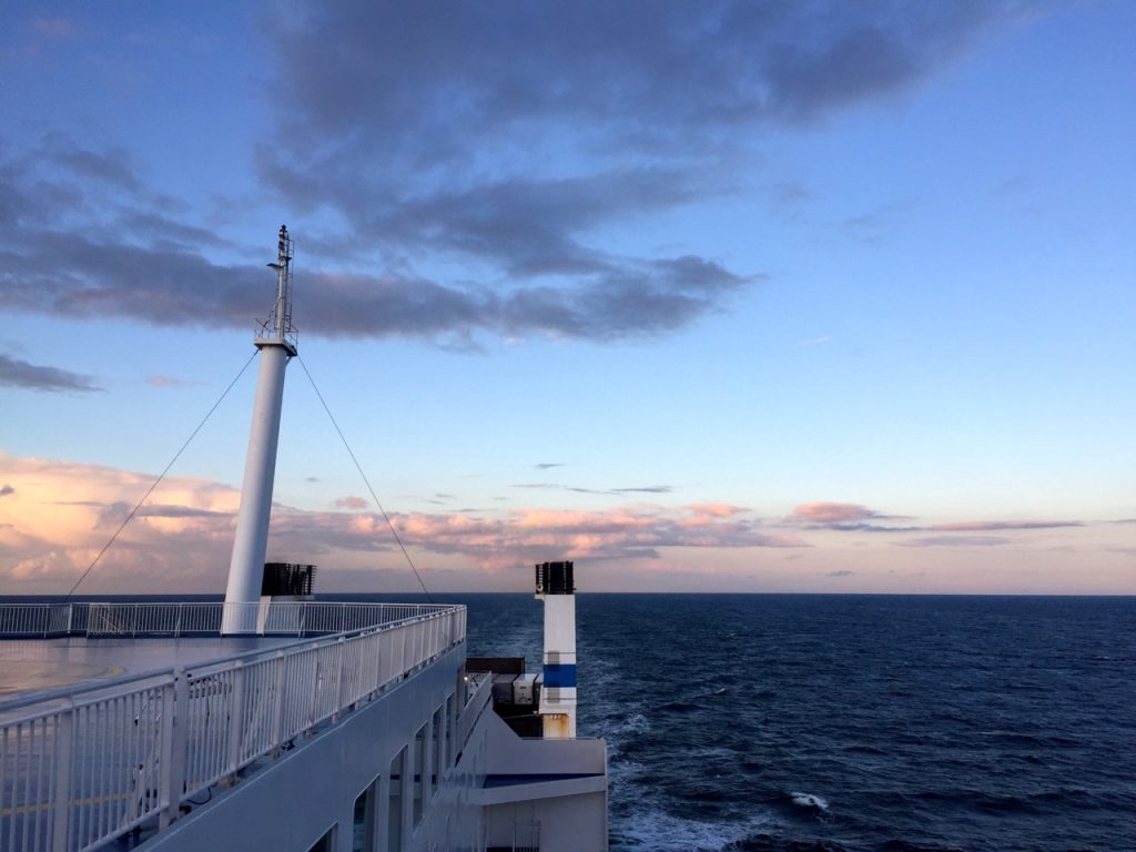 Faehre Helsinki Travemuende - von Helsinki in den Sonnenuntergang