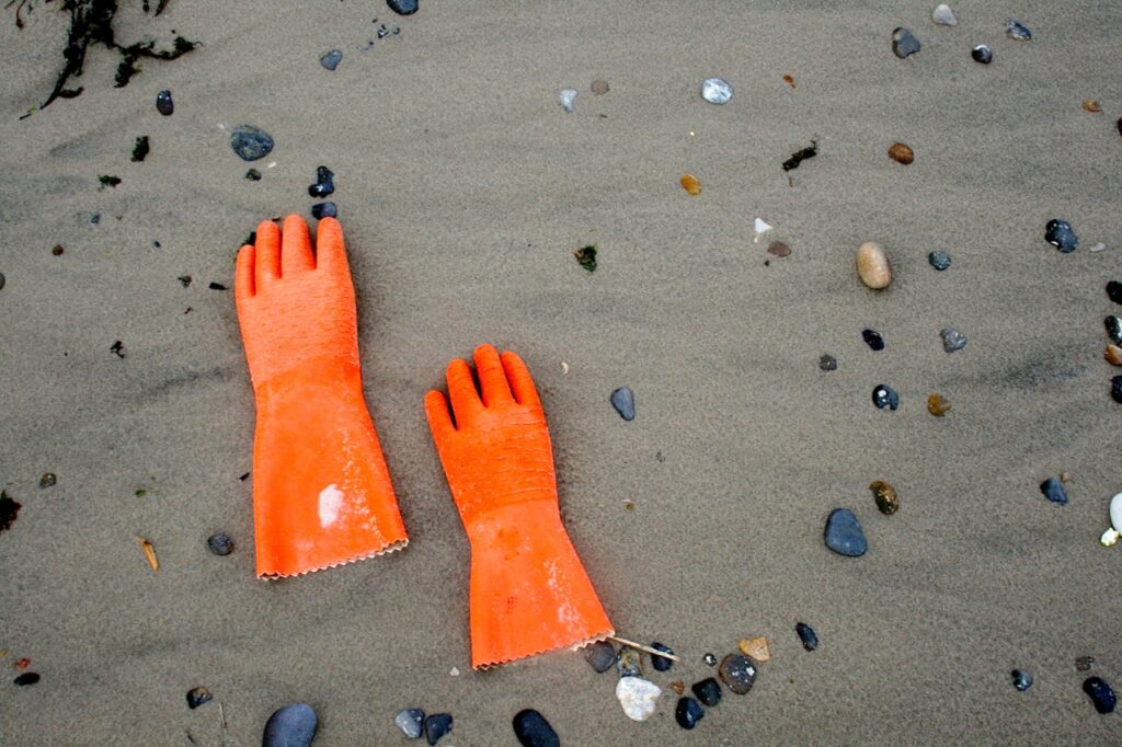 Fundstuecke am Strand von Hvide Sande