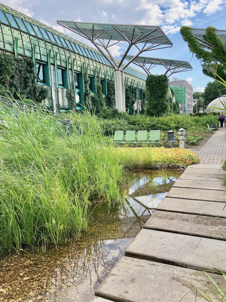 Garten der Uni-Bibliothek Warschau