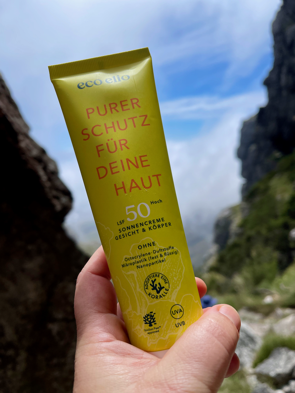 eco elio Sonnencreme im Test auf dem Tafelberg