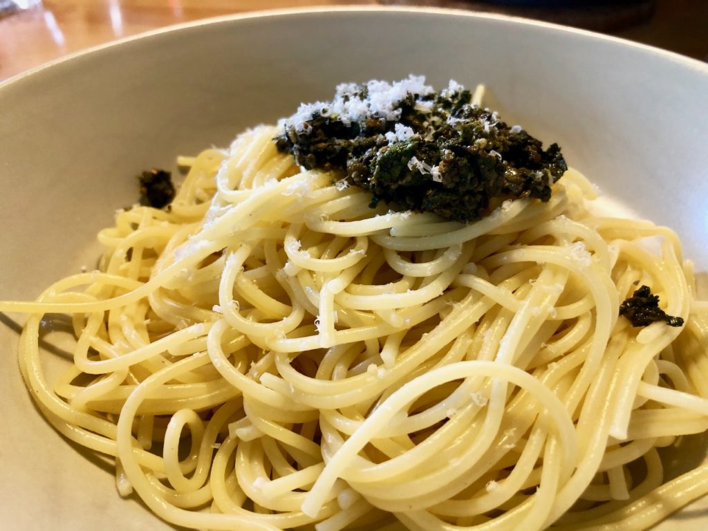 Rezept Spaghetti mit Giersch Pesto