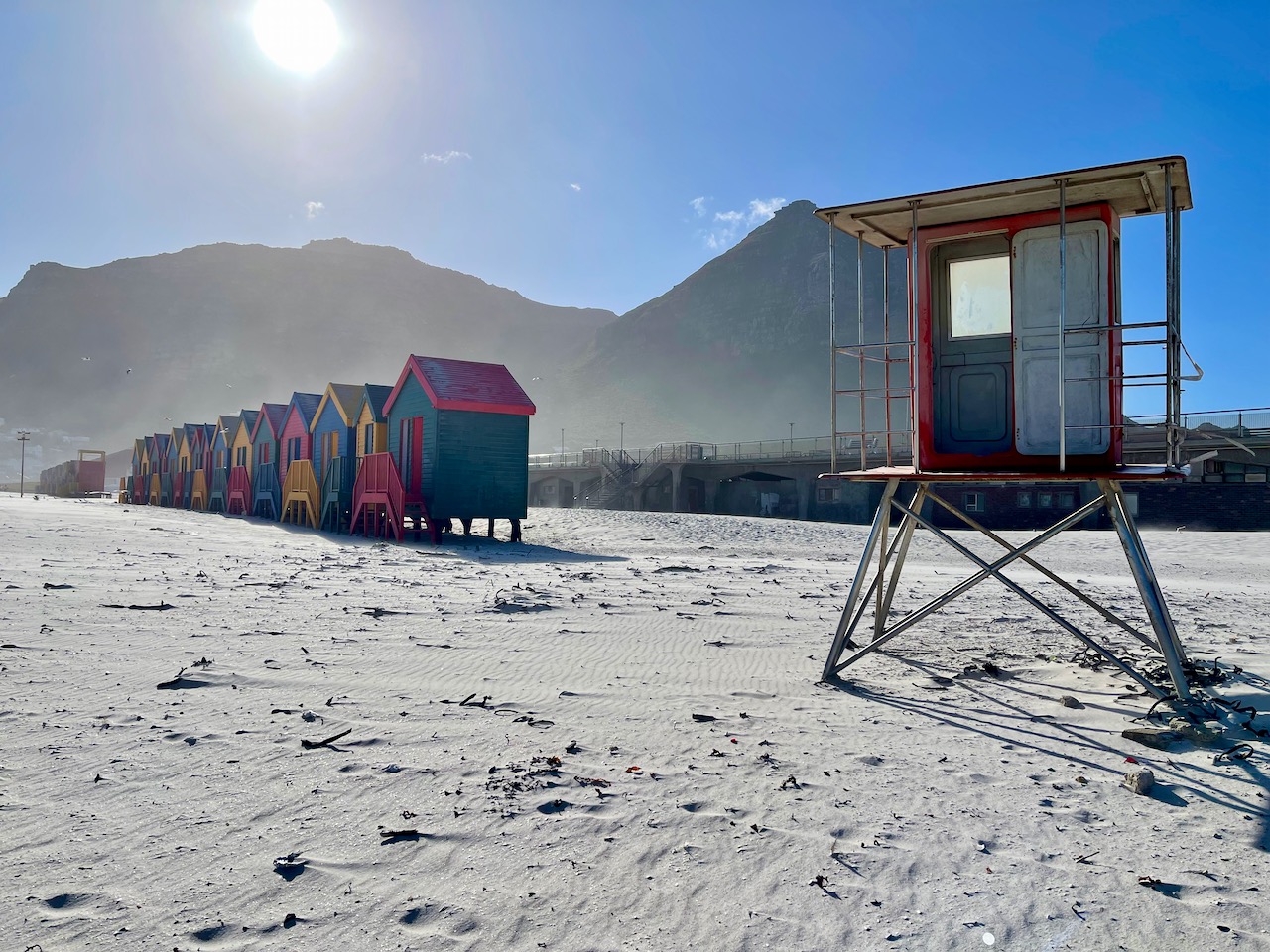 Sonnenschutz in Suedafrika Strand
