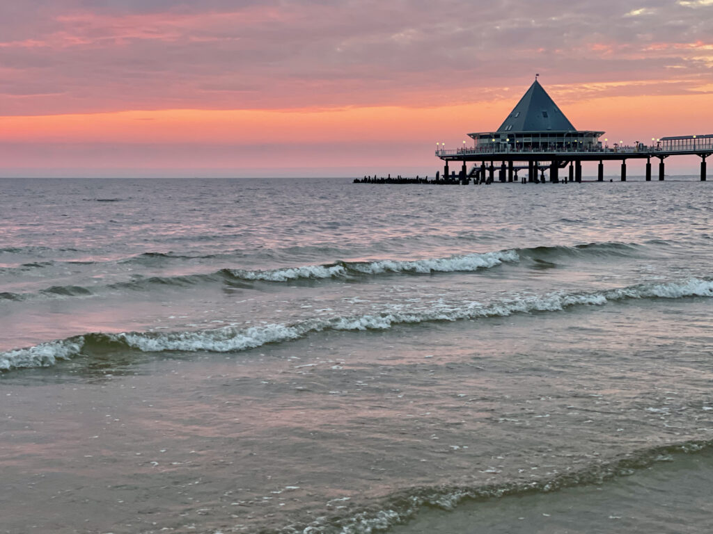 Sonnenaufgang Usedom Heringsdorf Seebruecke