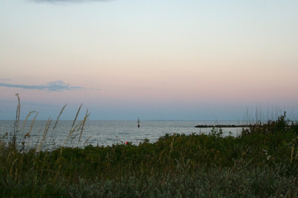 Sonnenuntergang in Damp