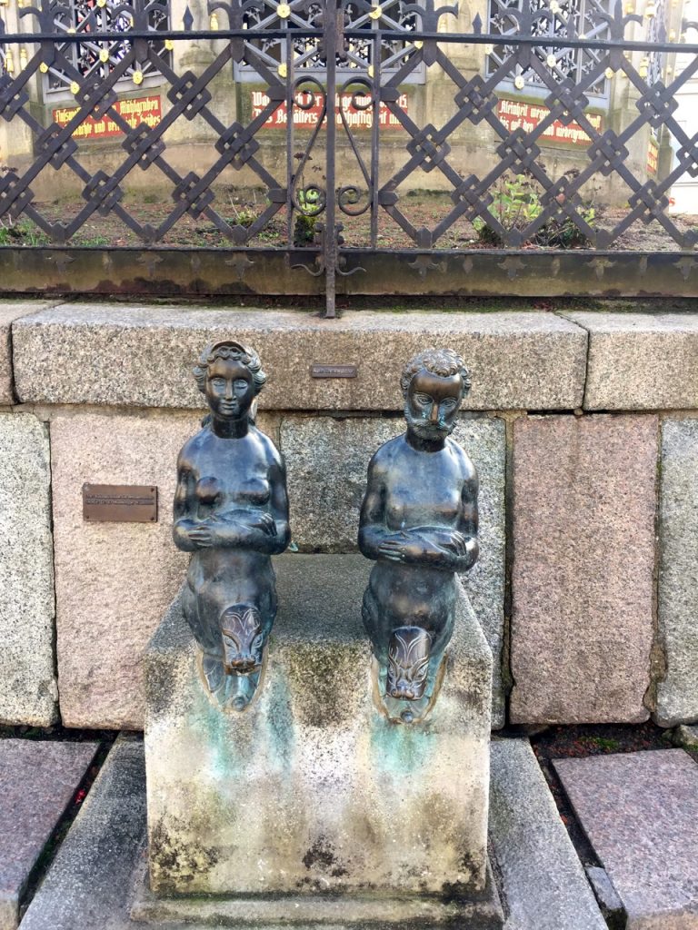 Wasserspiele auf dem Marktplatz Wismar