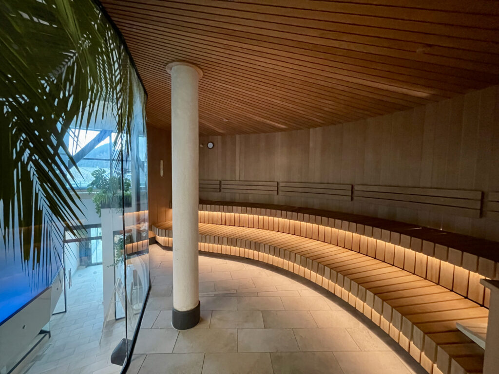 55 ° heisse Sauna in der Therme Willingen Erlebnisbad Saunawelt