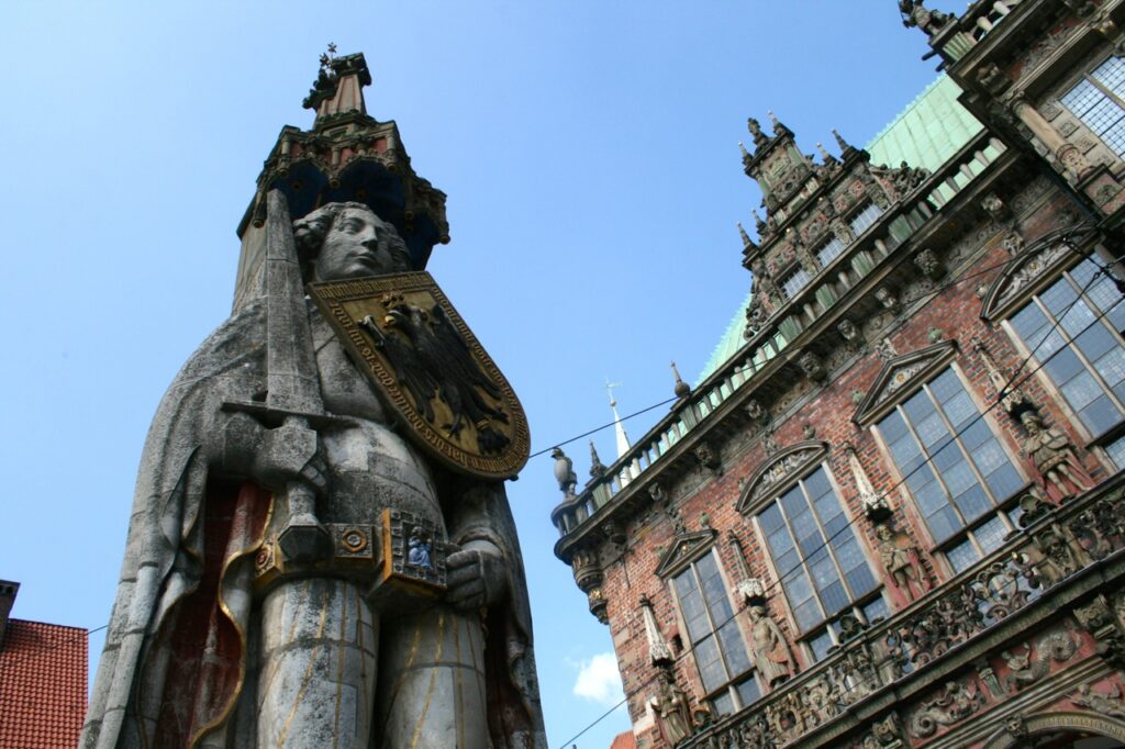 Bremen Rathaus und Roland auf der Deutschen Maerchenstrasse