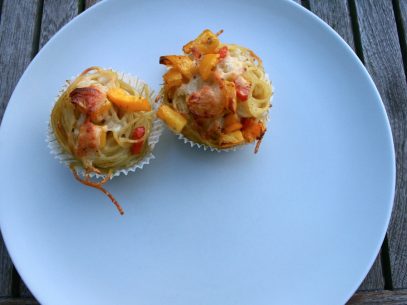 Fertige Spaghetti Muffins