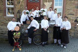 Küchenteam auf Schloss Rheinfels