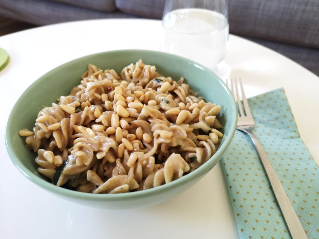 Spinat-Gorgonzola Pasta