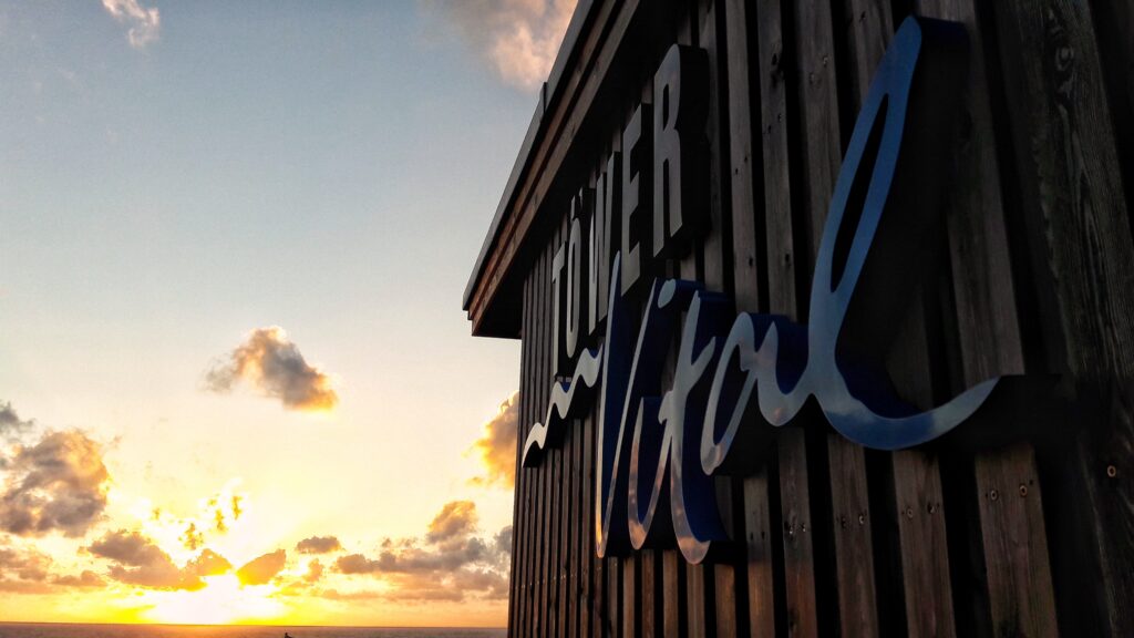 Sonnenuntergang Juist Sauna