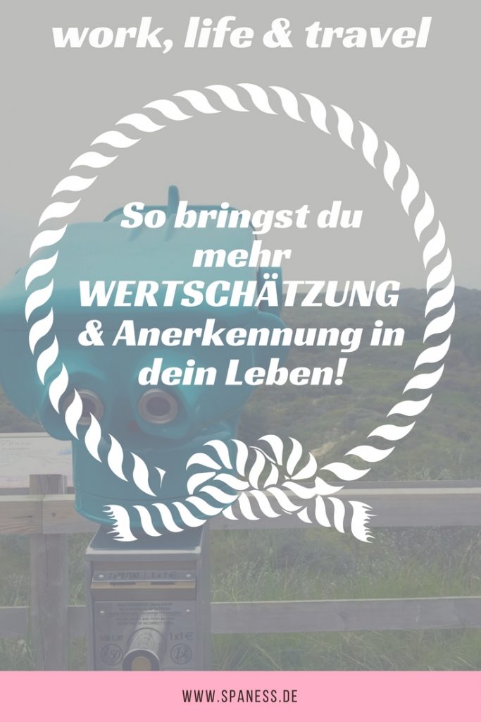 Wertschaetzung zeigen