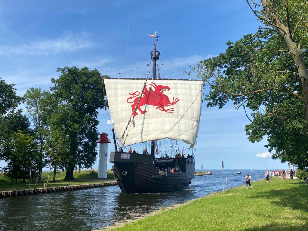 Stettiner Haff Sehenswuerdigkeiten, Pommernkogge UCRA