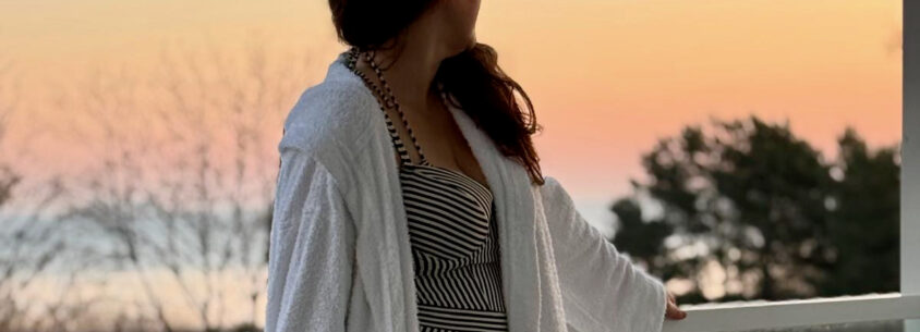 ich im neuen Badeanzug von Bodyfashion im Breeze auf Usedom